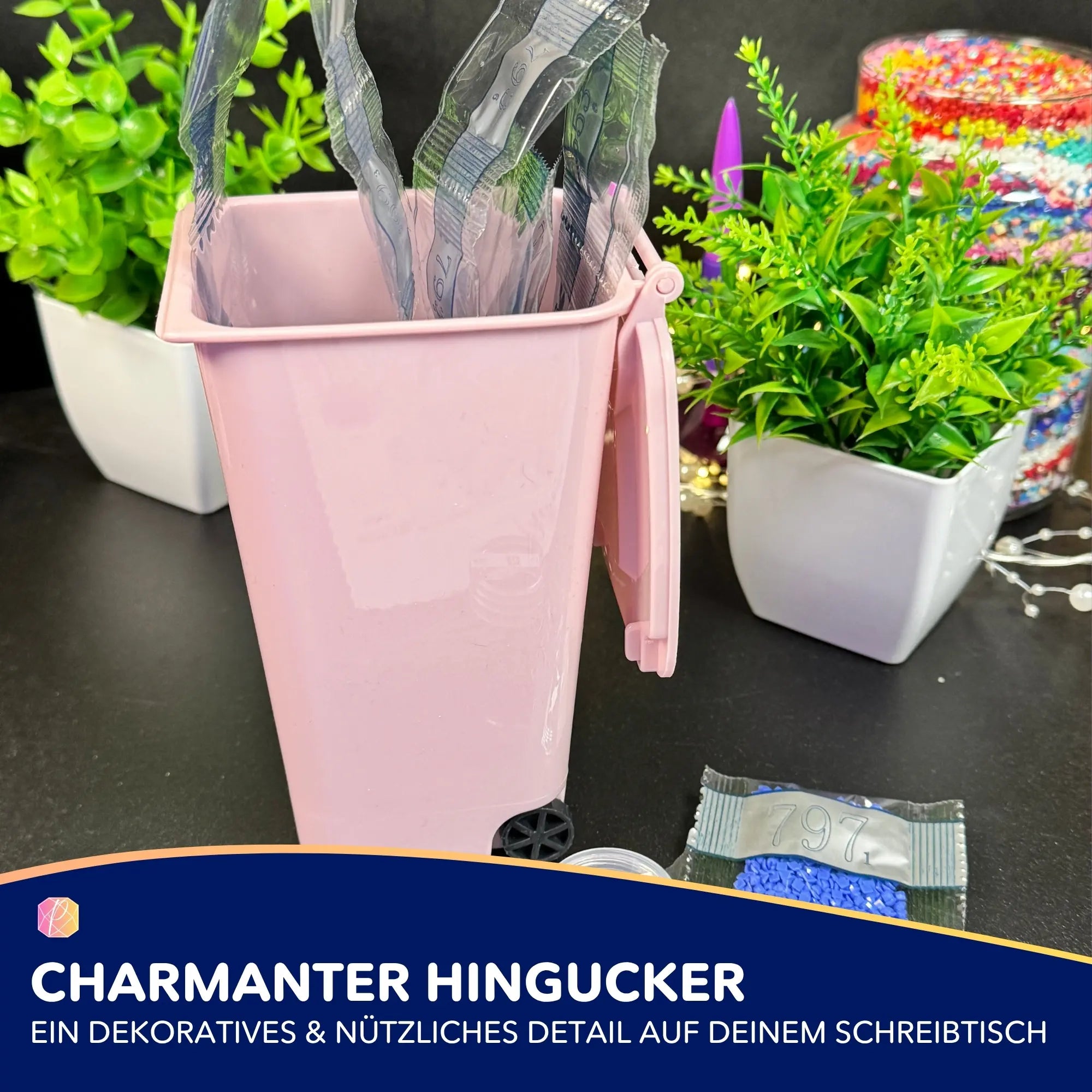 Diamond Painting - Kleine Mülltonne