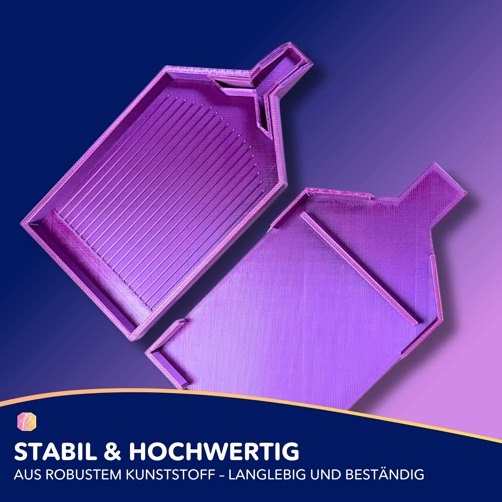 Diamond Painting Glitzerschiffchen - Lila