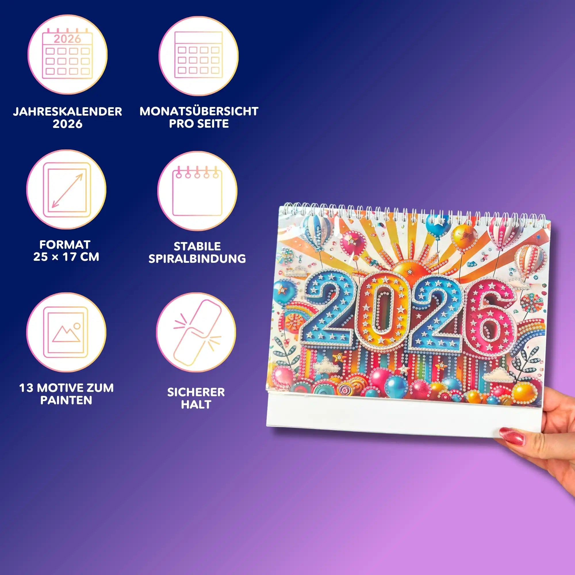 Diamond Painting Kalender 2026