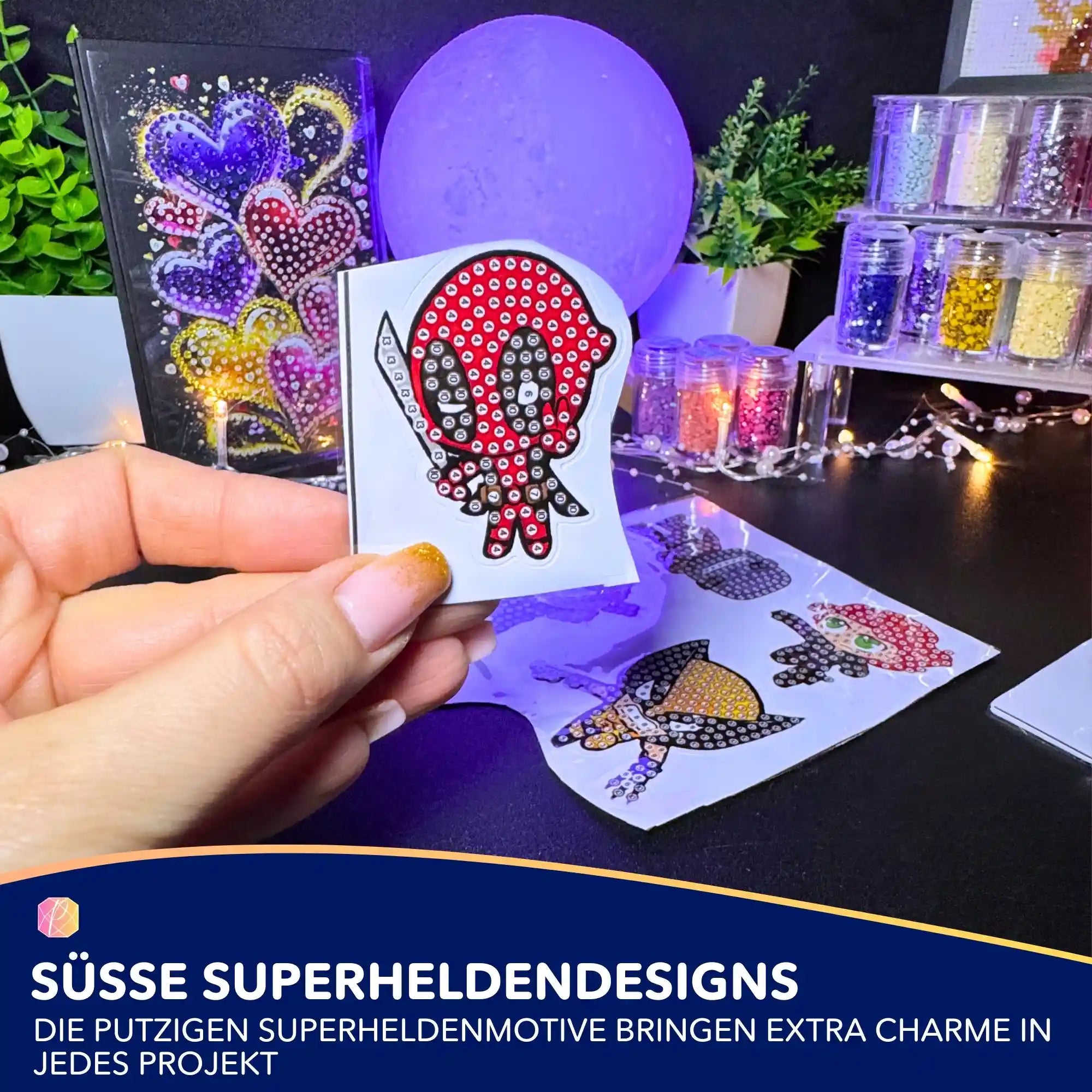 Diamond Painting Sticker - Superhelden