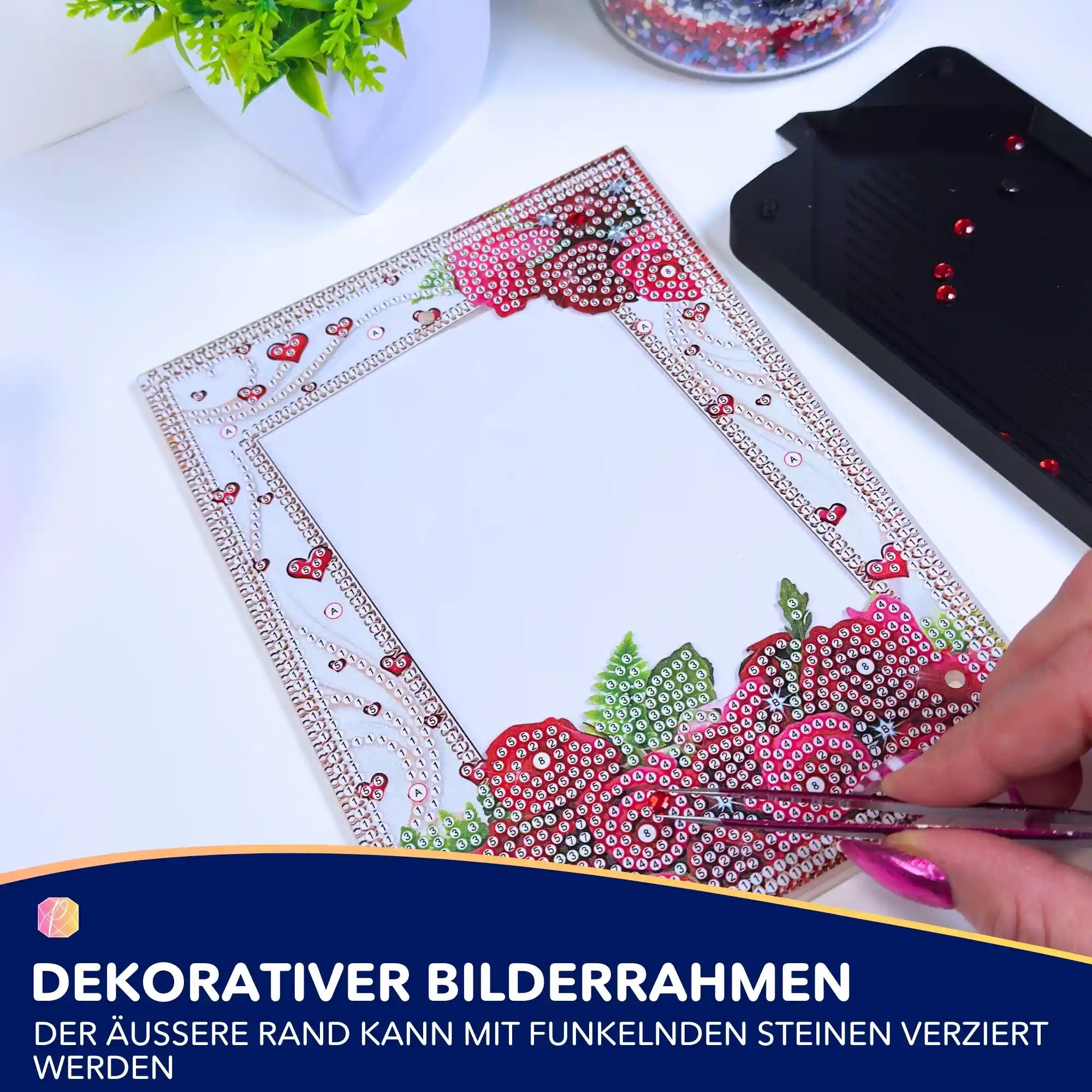 Diamond Painting Bilderrahmen "Love"