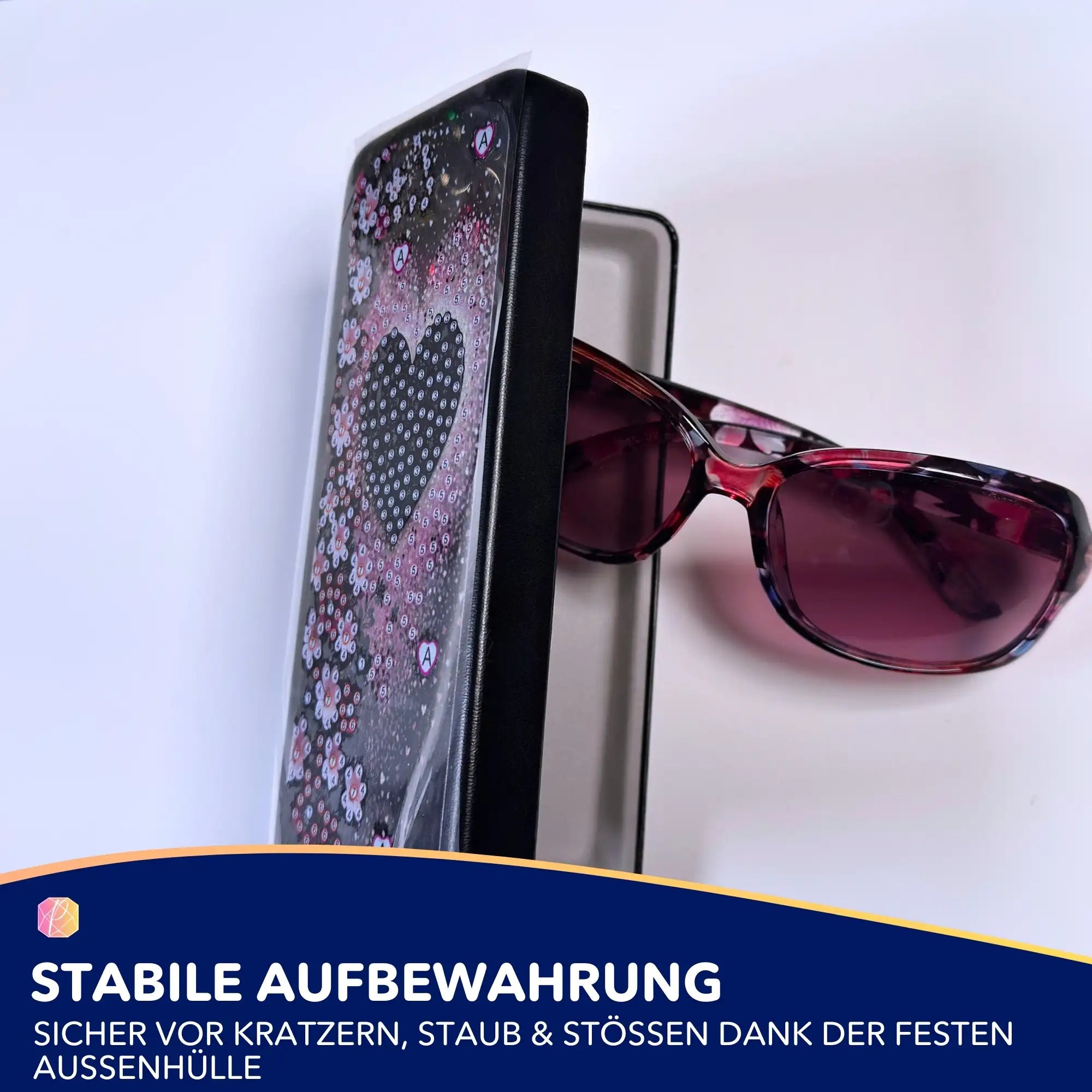 Diamond Painting Brillenetui Herz