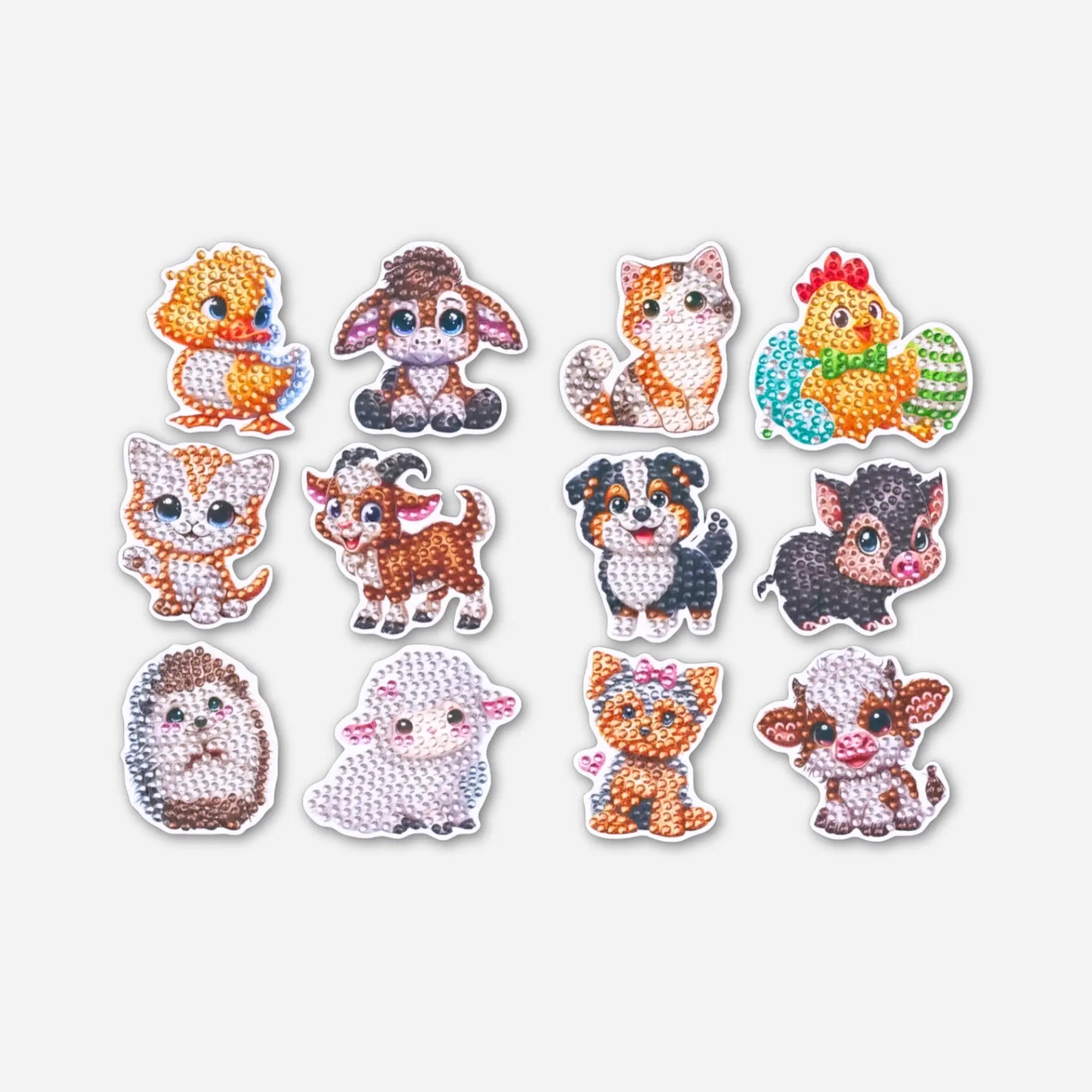 Diamond Painting Sticker - Niedliche Tierchen