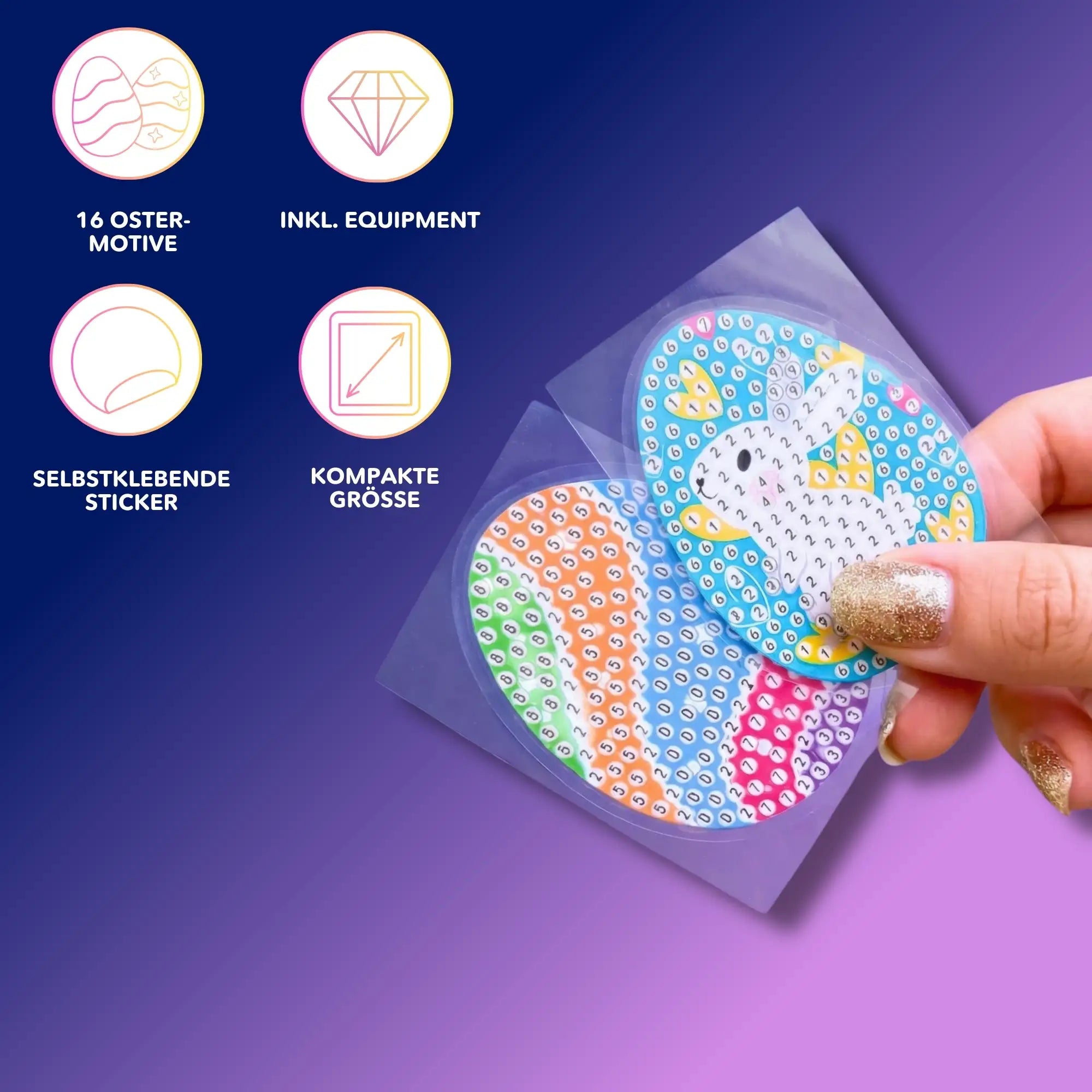 Diamond Painting Sticker - Ostern