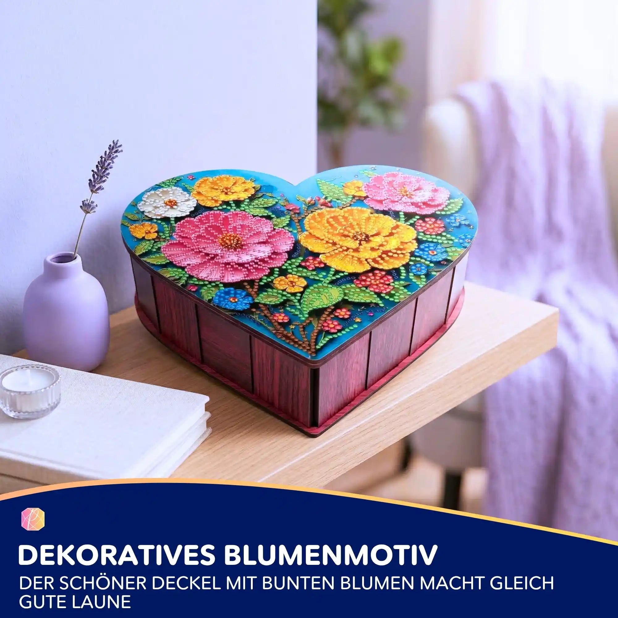 diamond painting aufbewahrung selber machen Diamond Painting Aufbewahrungsbox Blumen