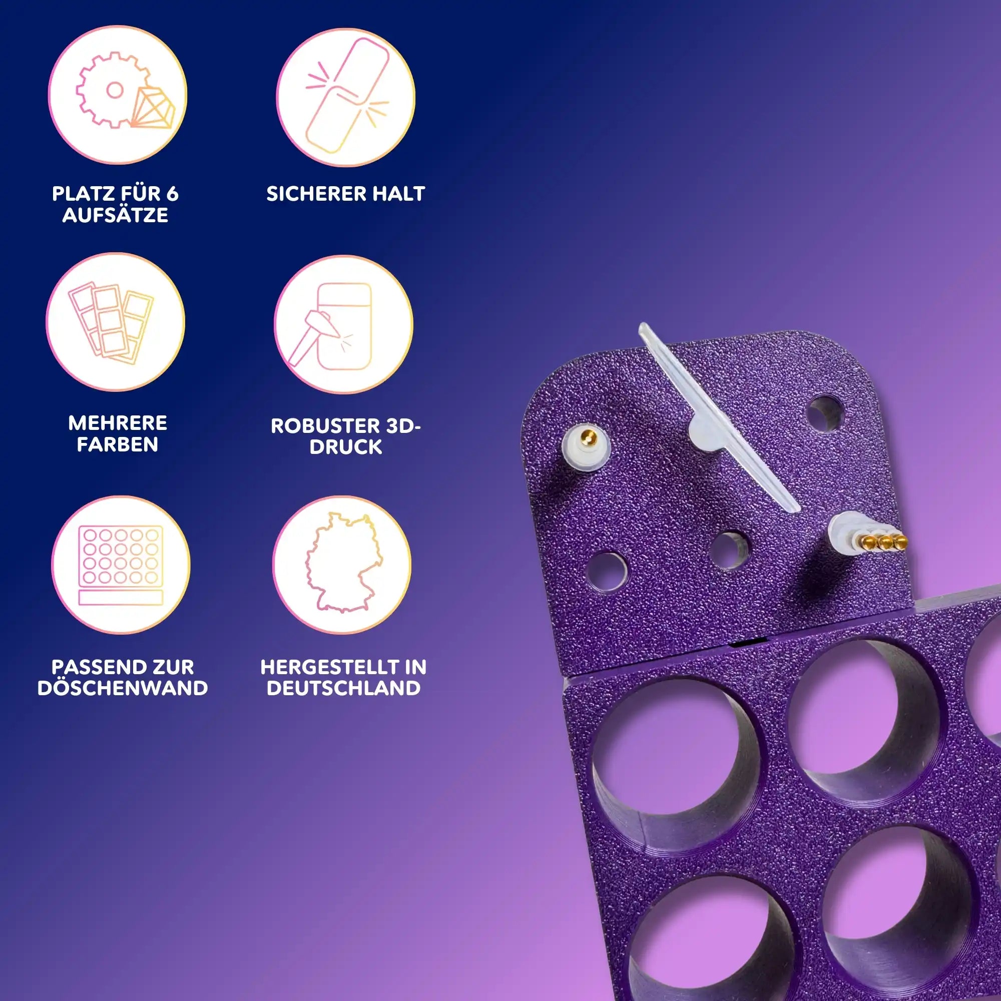 Halterung für Aufsätze