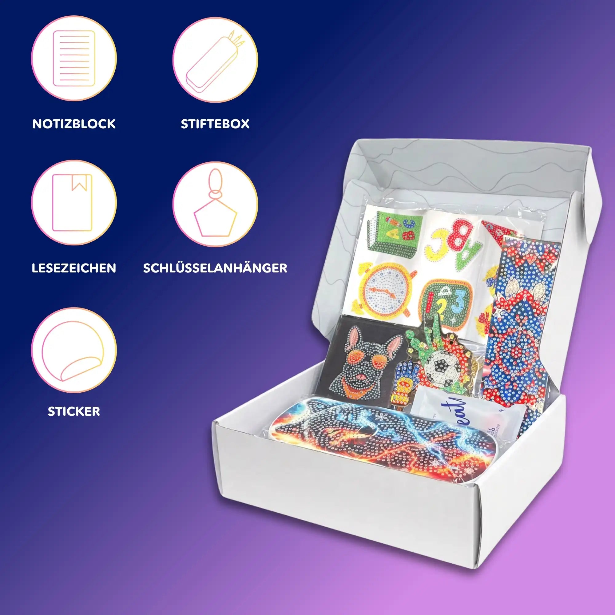 Diamond Painting Schul-Set Jungen