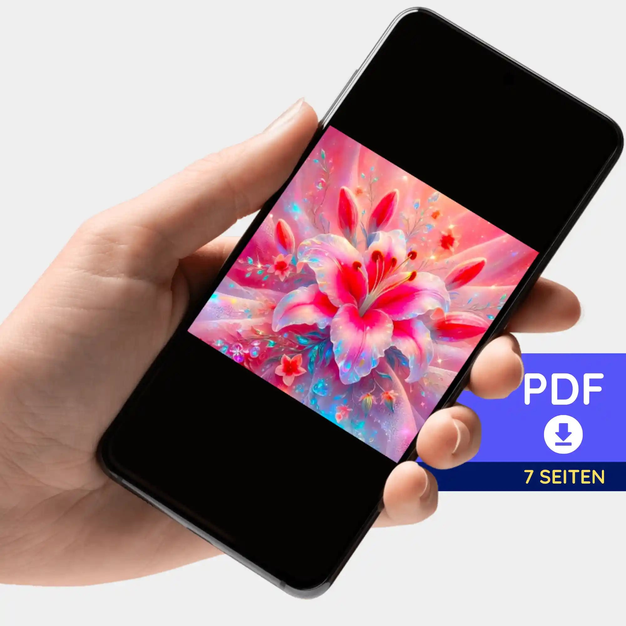 Digitale Bildmappe - Zarte Lilie in rosé