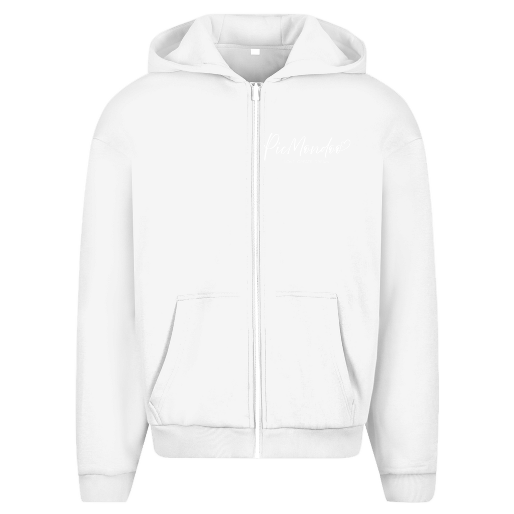 Herren Oversize Zipper Hoodie Picmondoo logo