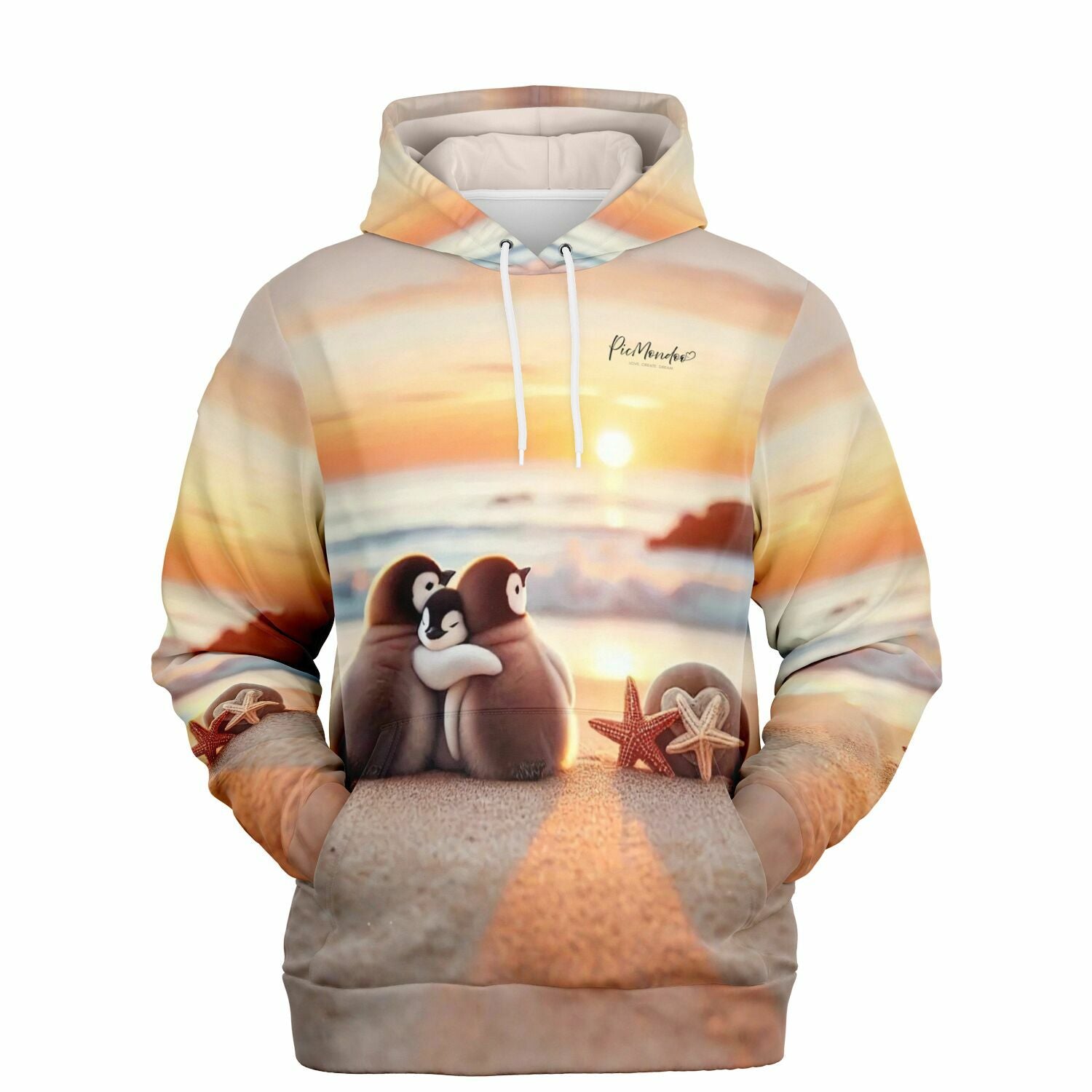 Dreamer Hoodie - Happy Family am Strand