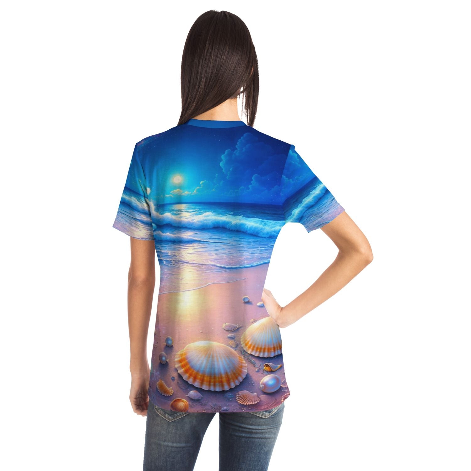Dreamer T-Shirt - Strand im Nachtglanz