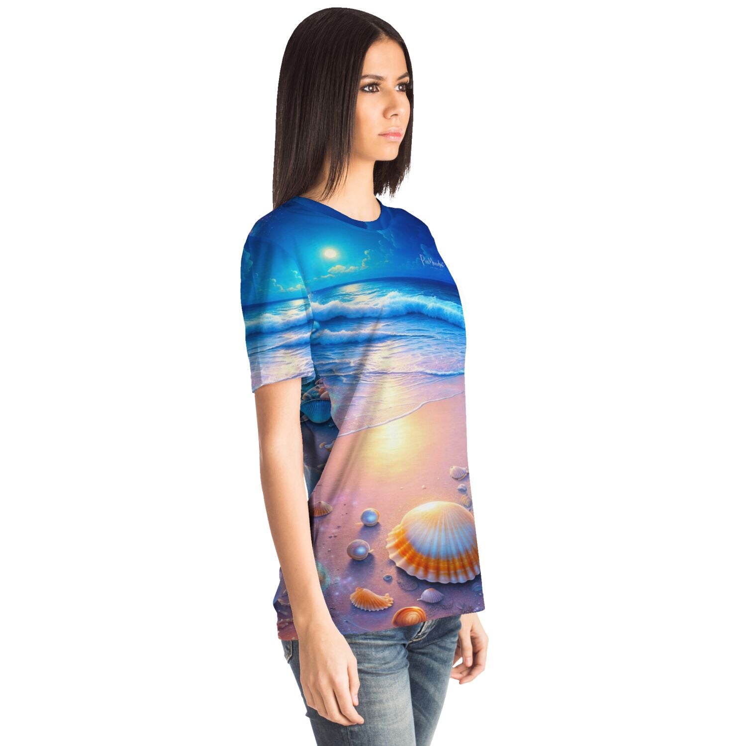 Dreamer T-Shirt - Strand im Nachtglanz