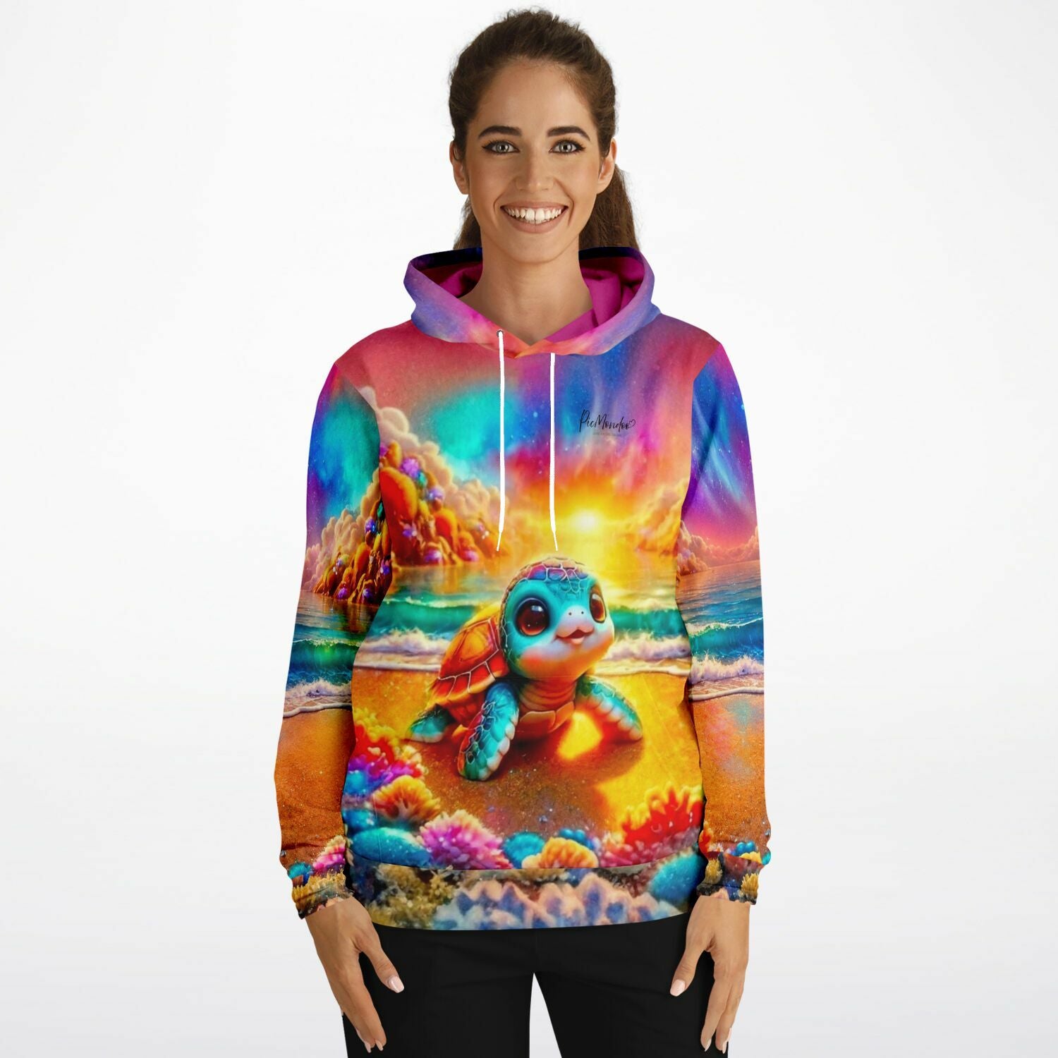 Dreamer Hoodie - 100 Farben Special - Schildkröte am Funkelstrand