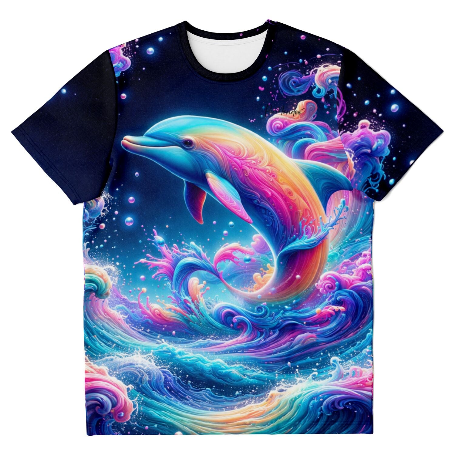 Dreamer T-Shirt - Delfin im Farbenmeer