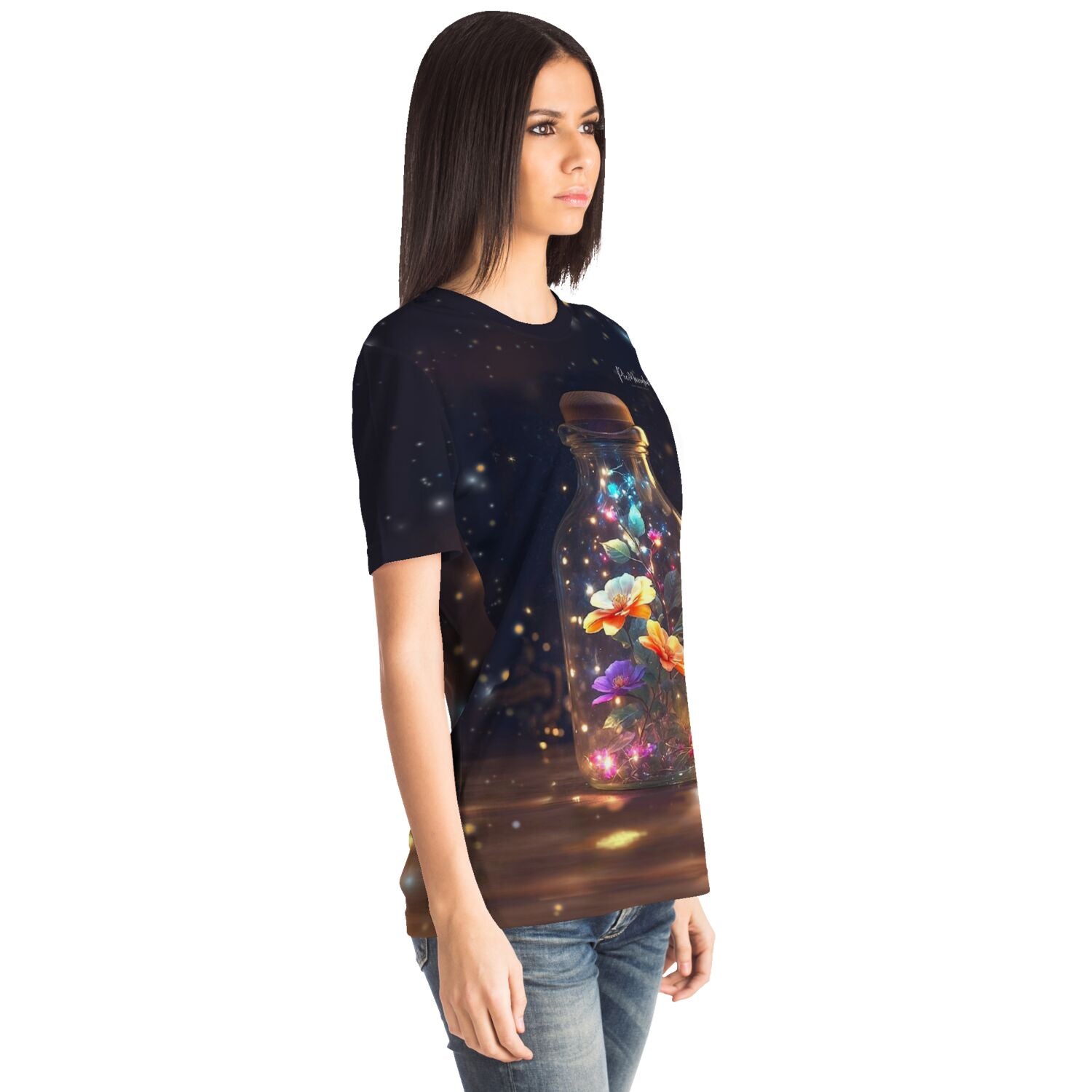 Dreamer T-Shirt - Leuchtender Blütenzauber
