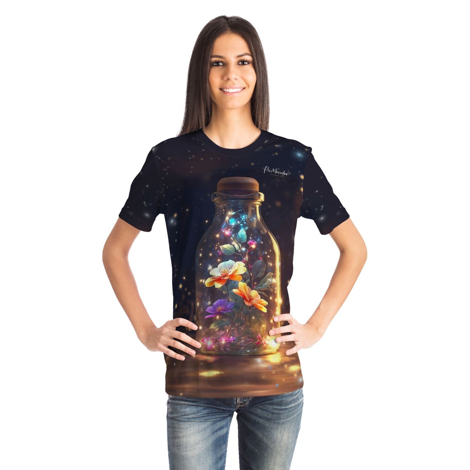 Dreamer T-Shirt - Leuchtender Blütenzauber