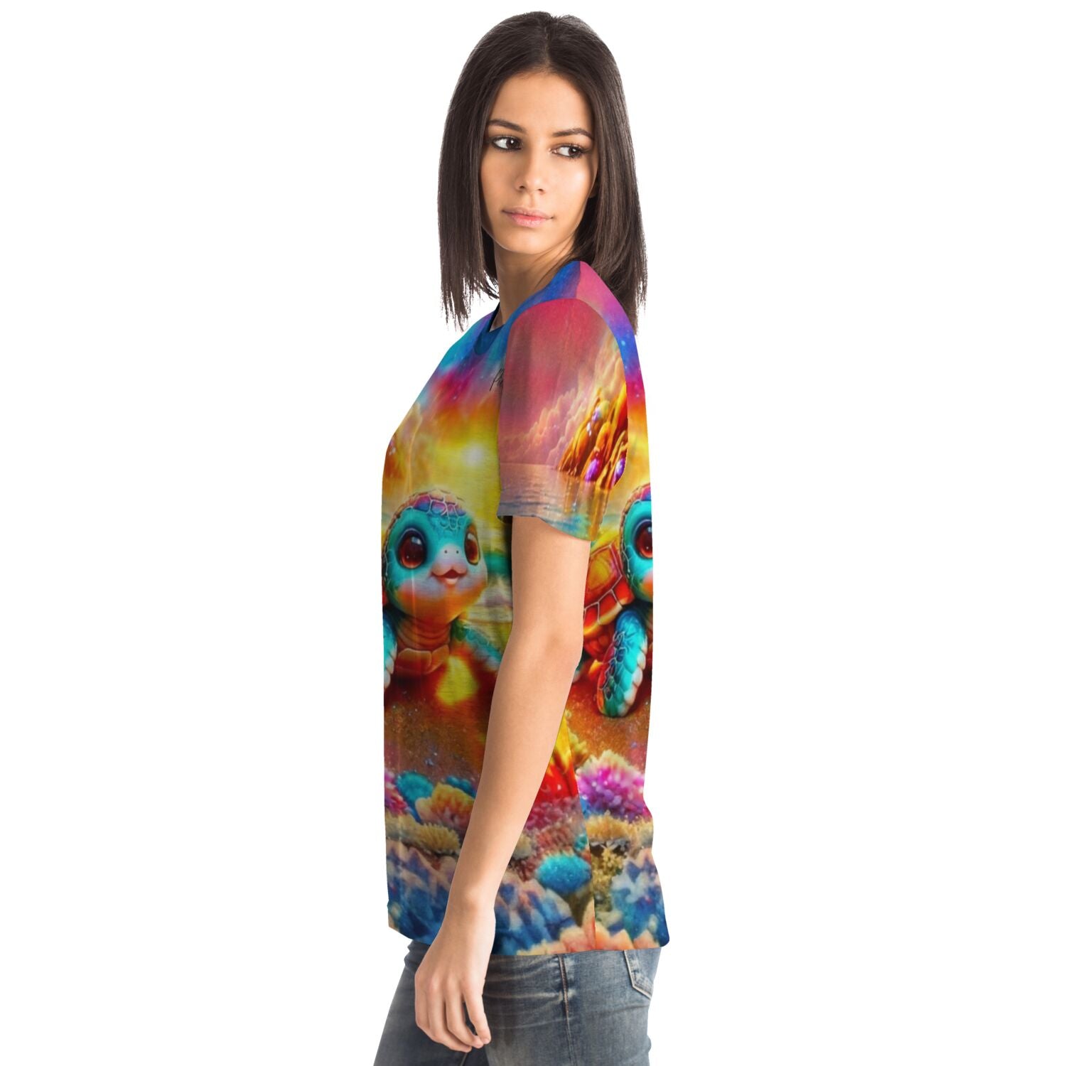 Dreamer T-Shirt - 100 Farben Special - Schildkröte am Funkelstrand