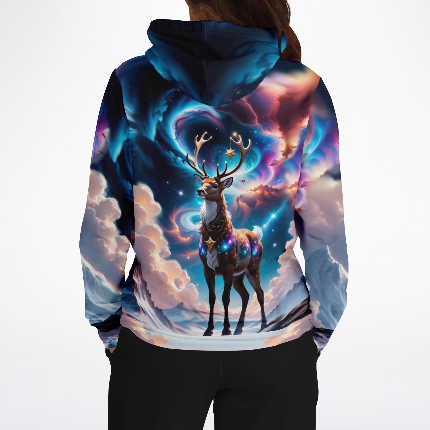 Dreamer Hoodie - Rentier im Abendzauber