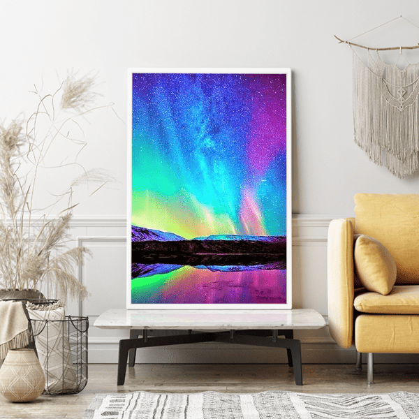 Diamond Painting - See der Nordlichter