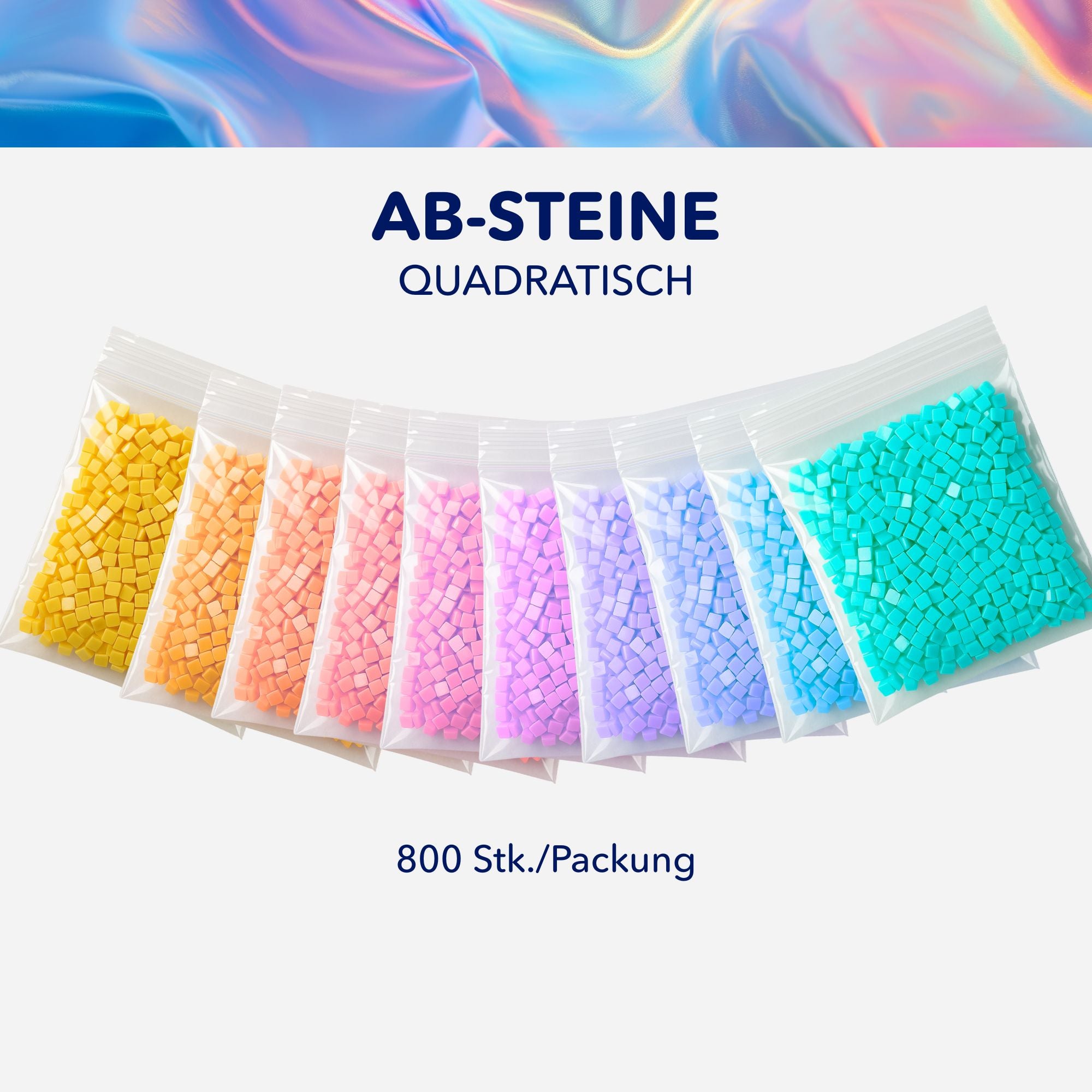 Diamond Painting AB-Steine Quadratisch (800Stk.)
