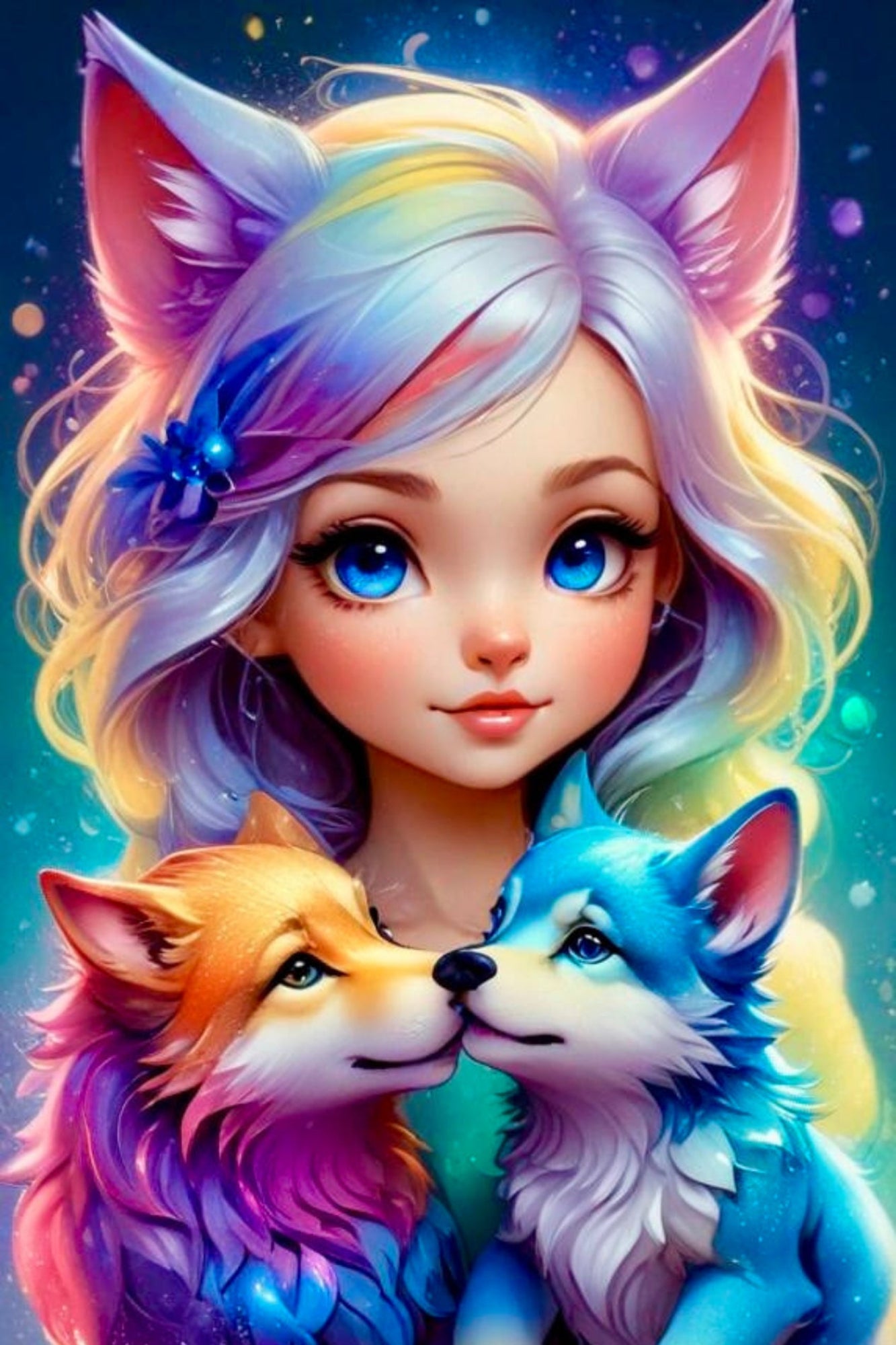 Diamond Painting Moni´s Special - Wolfmädchen Finja