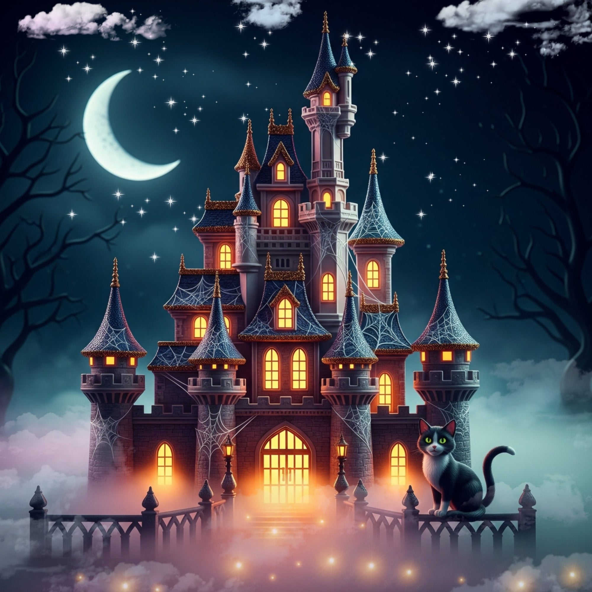 Diamond Painting 7 Tage Special - Nachtschloss