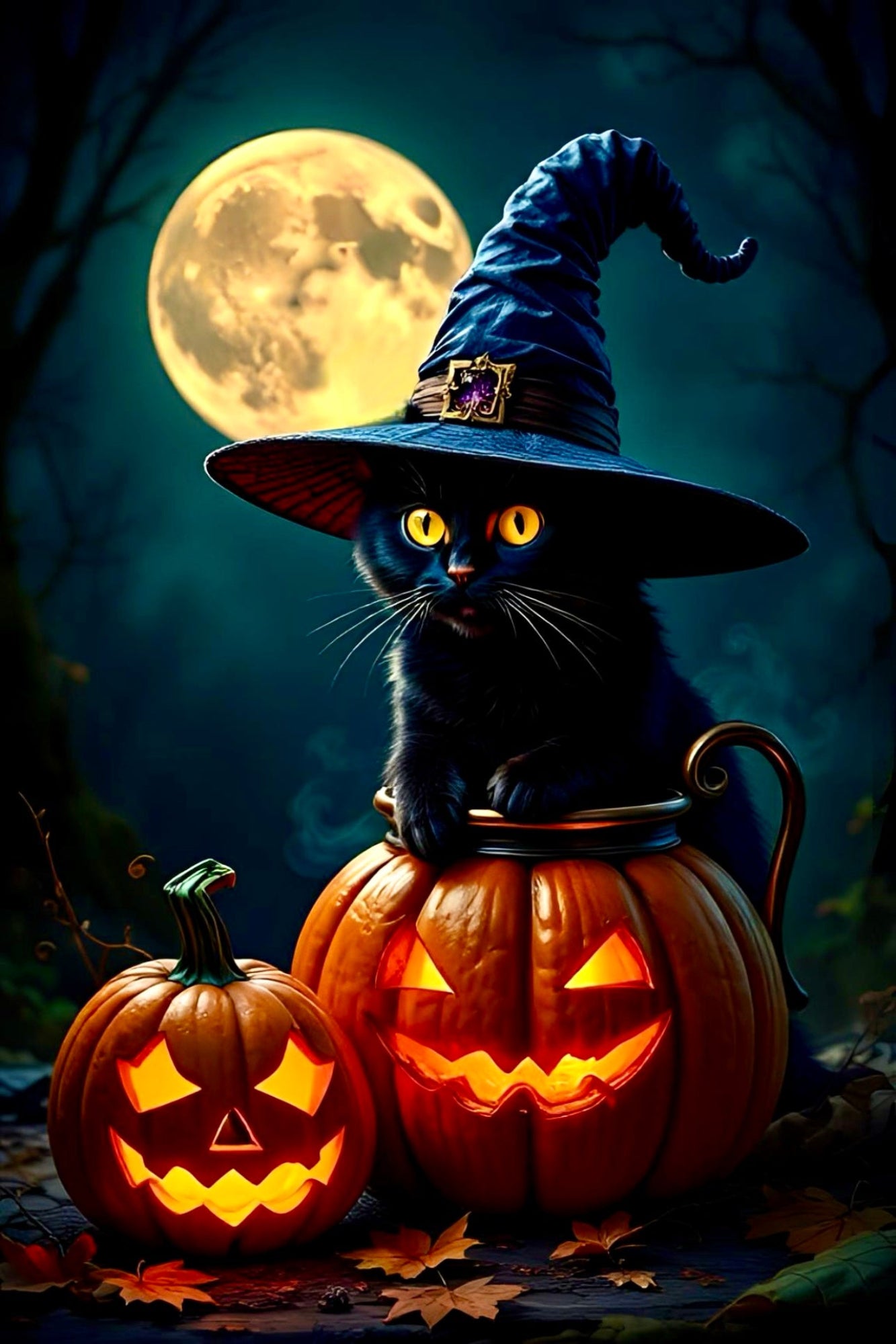 Diamond Painting 7 Tage Special - Wizard Cat