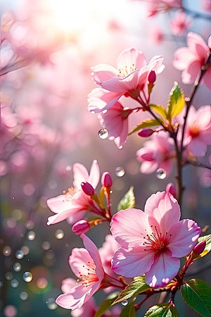 Diamond Painting - Zarte Kirschblüten