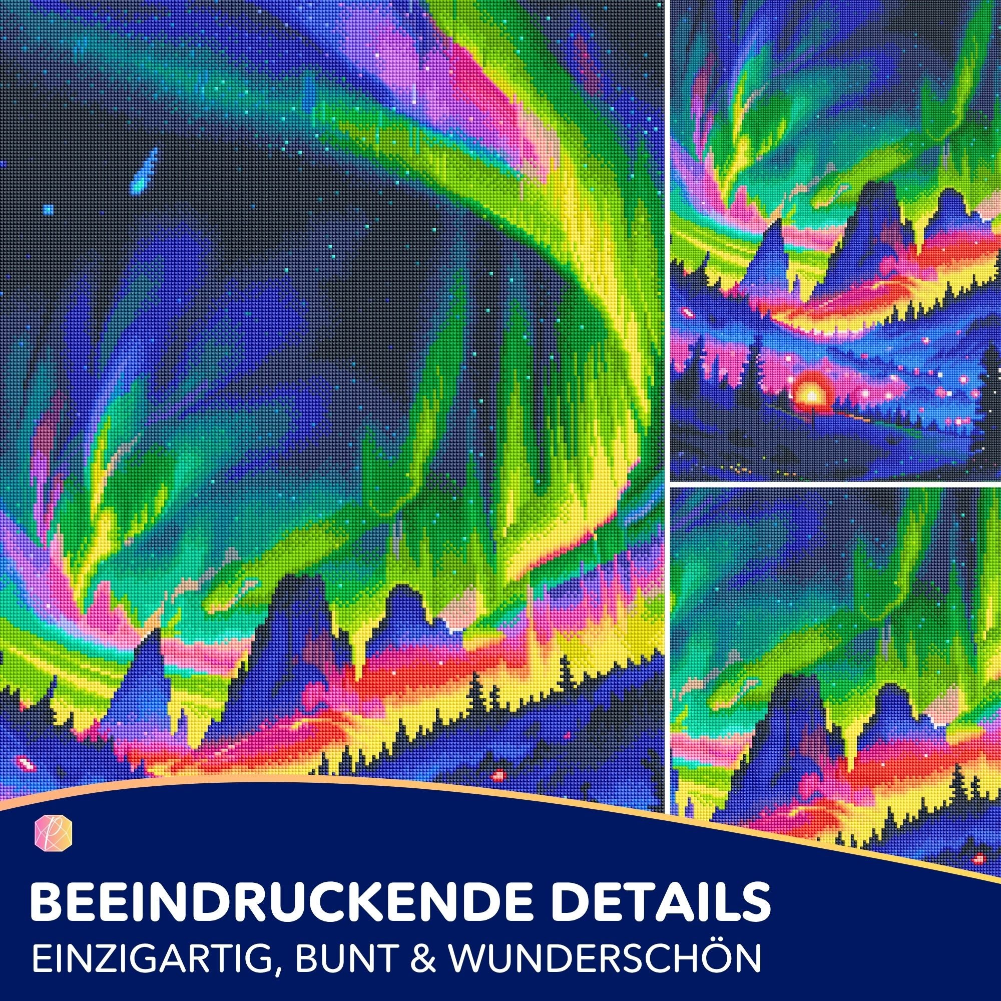 Diamond Painting - Nacht der bunten Lichter "Limited Edition"