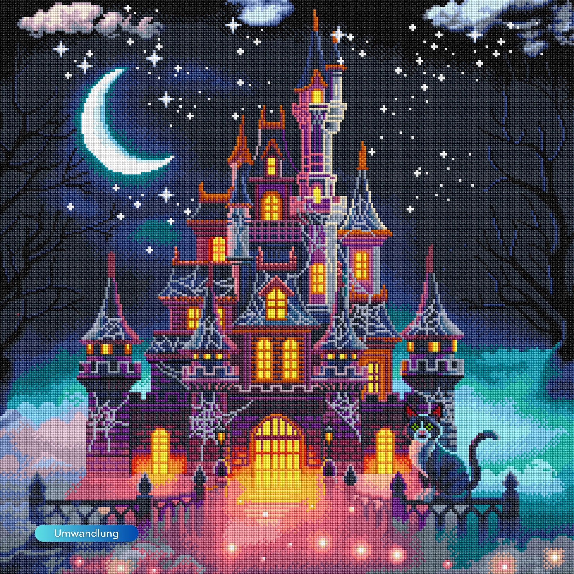 Diamond Painting 7 Tage Special - Nachtschloss