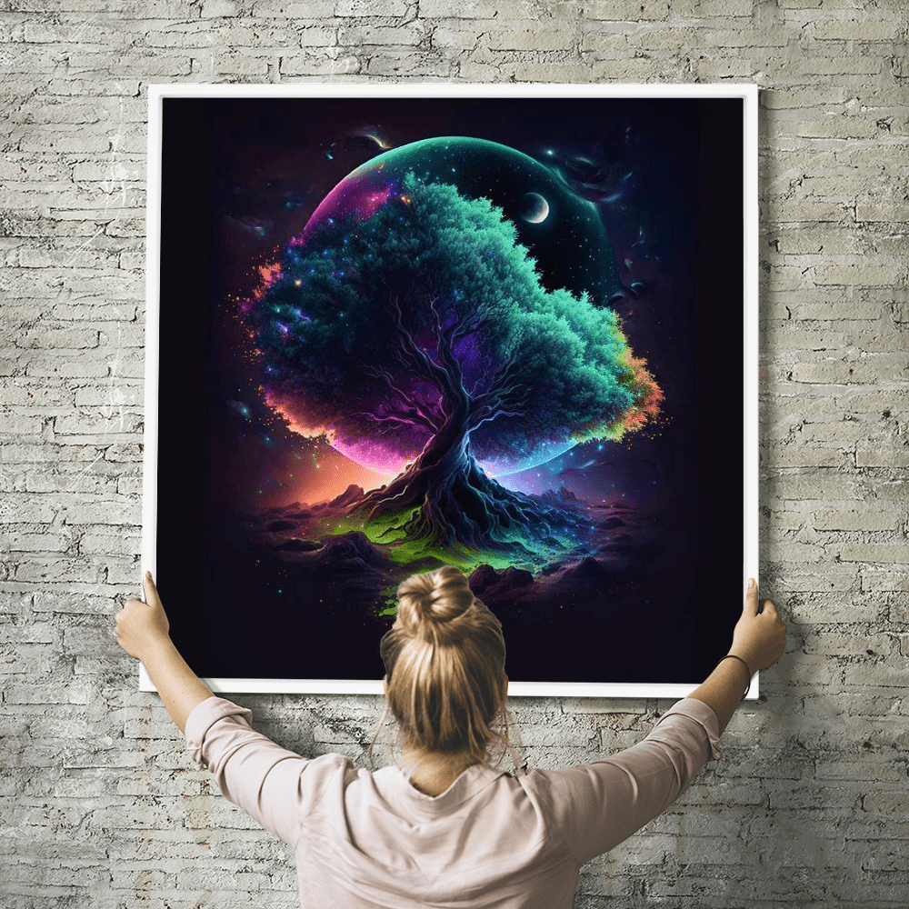 Diamond Painting Wandbild Colorful tree of fantasy