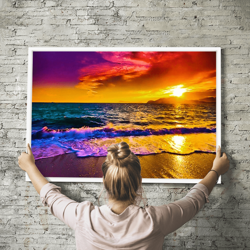 Diamond Painting Wandbild Bunter Sonnenuntergang