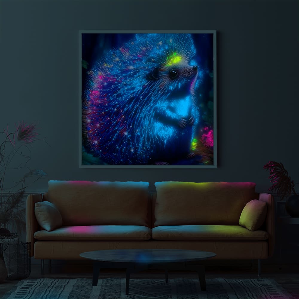 Diamond Painting Leuchtbild Special Wandgestaltung Sparkling hedgehog