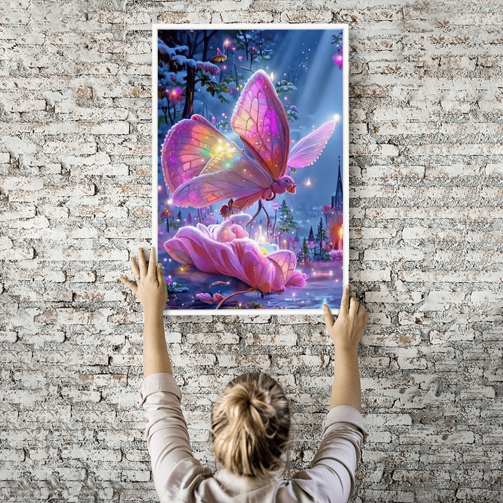 Diamond Painting Wandbild Fantasy butterfly