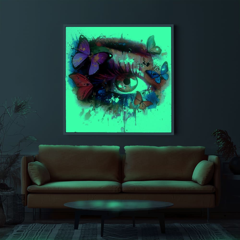 Diamond Painting Special Wandgestaltung Eye of butterflies