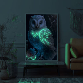 Diamond Painting Special Wandgestaltung White Owl