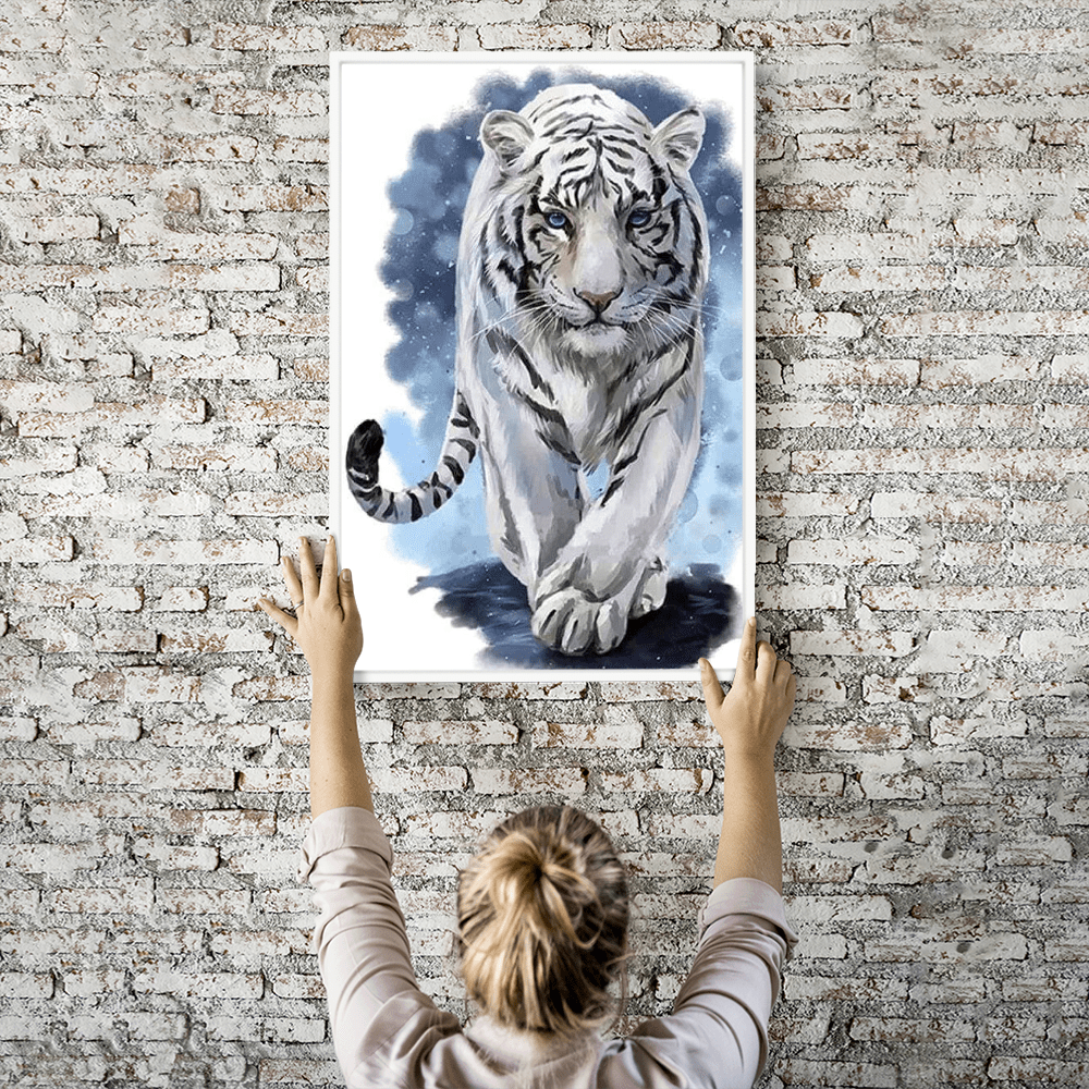 Diamond Painting Wandbild Tiger "Watercolor"