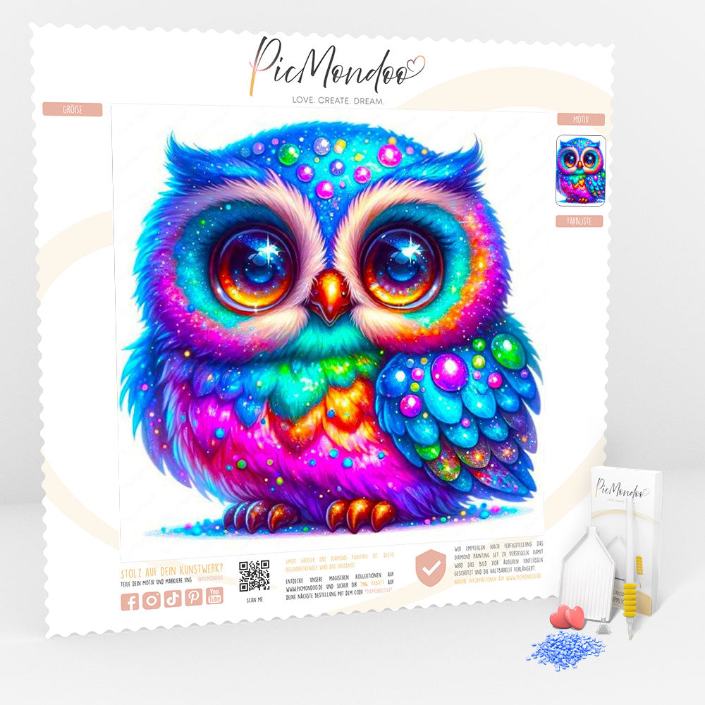 Diamond Painting Mini - Eule Elly