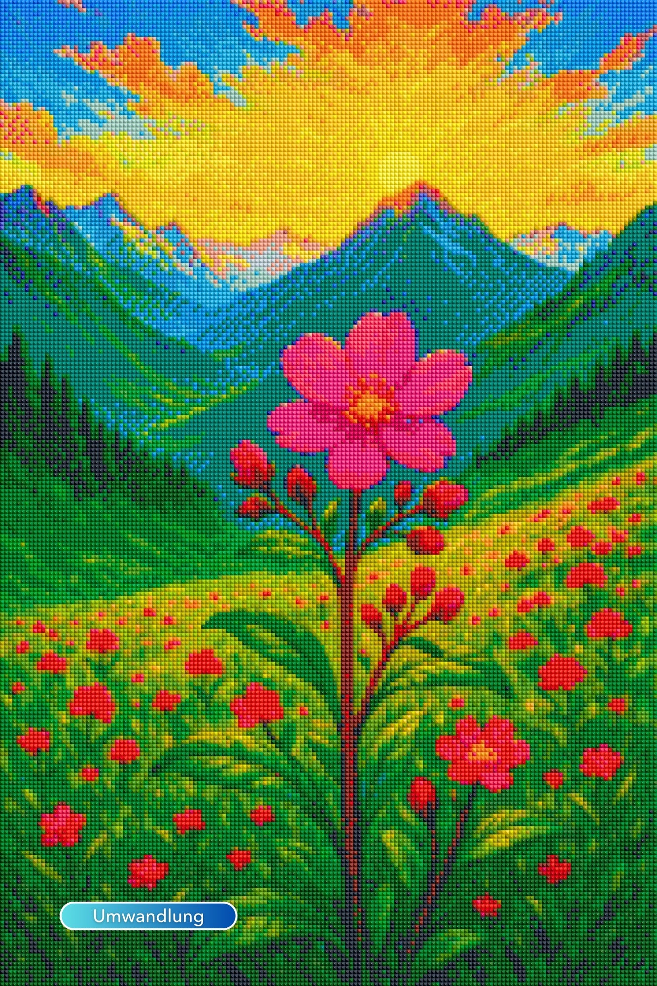 Diamond Painting Jennifer Ruschinski Special - Gebirgsblume