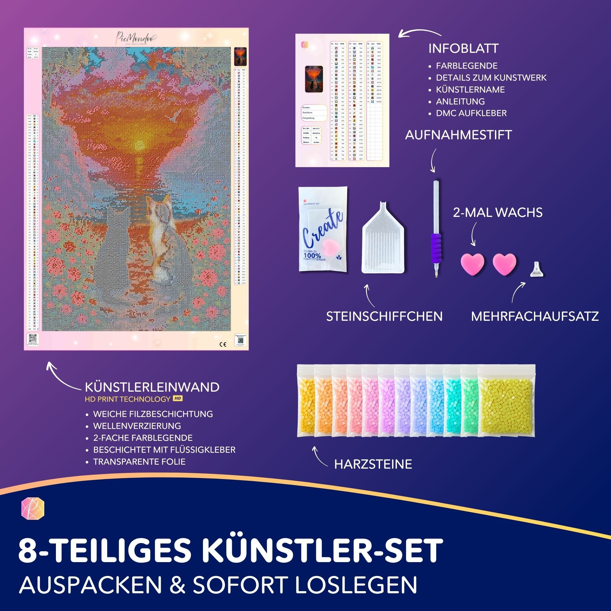 Diamond Painting Jennifer Ruschinski Special - Wir zwei Katzen