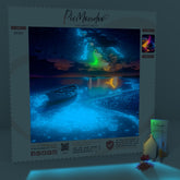 Diamond Painting Leuchtbild Special XXL Leinwand Sternennacht am Meer