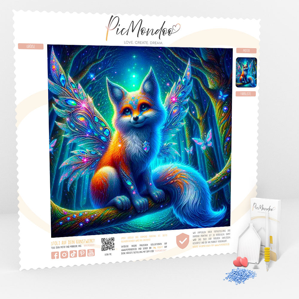 Diamond Painting Leinwand Fairy Fox of Magic