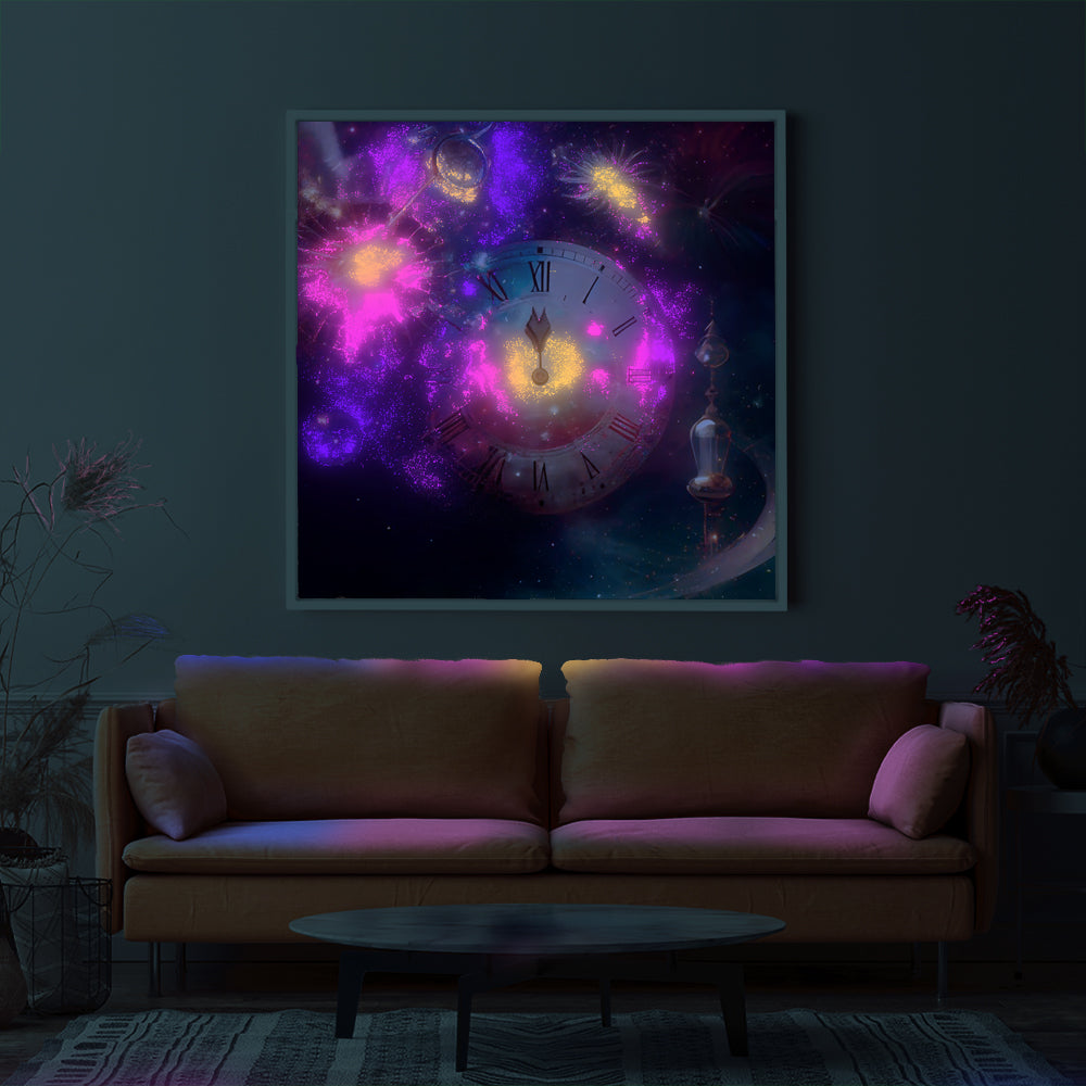 Diamond Painting Leuchtbild Special Wandgestaltung Time of galaxy