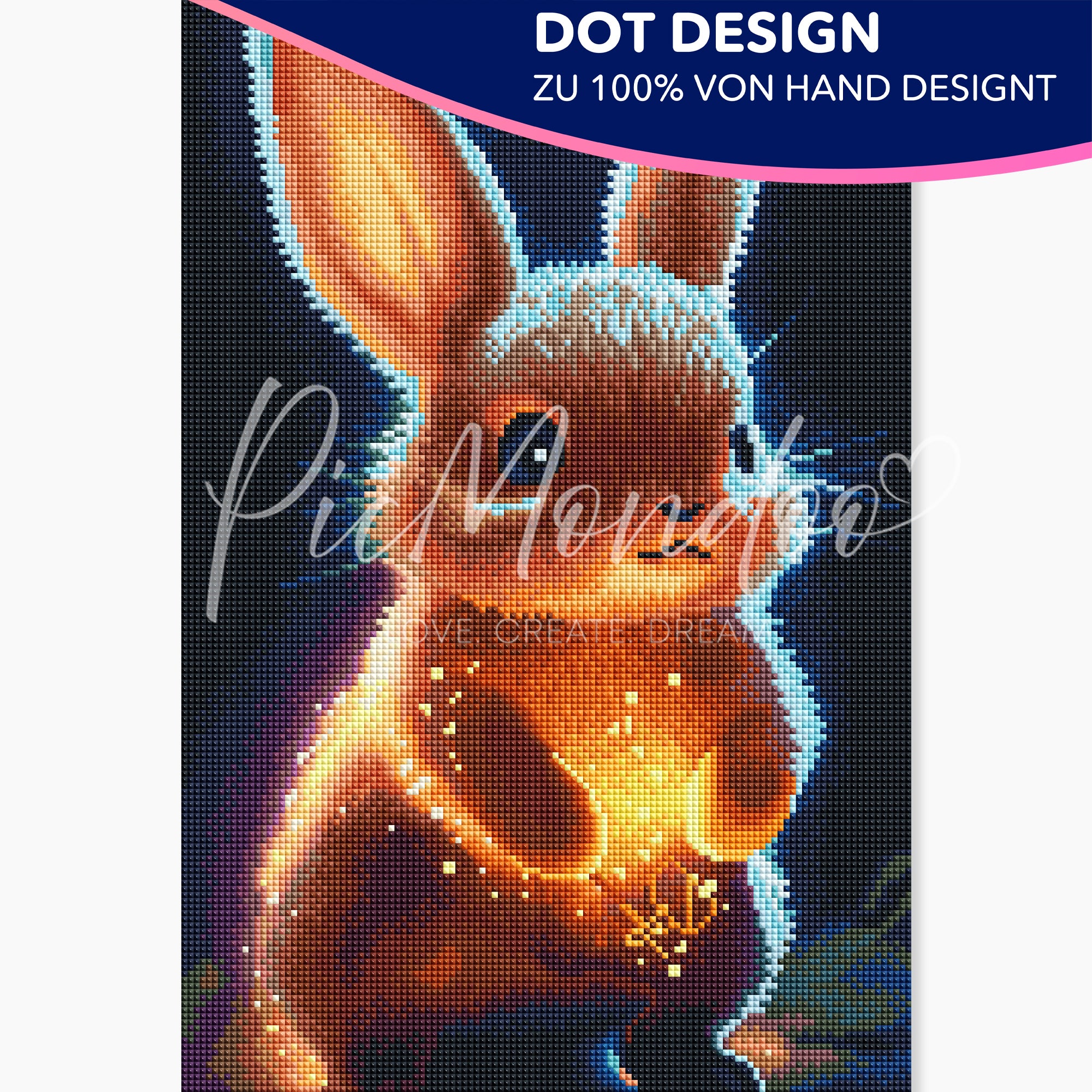 Diamond Painting Dot design Funkelhäschen