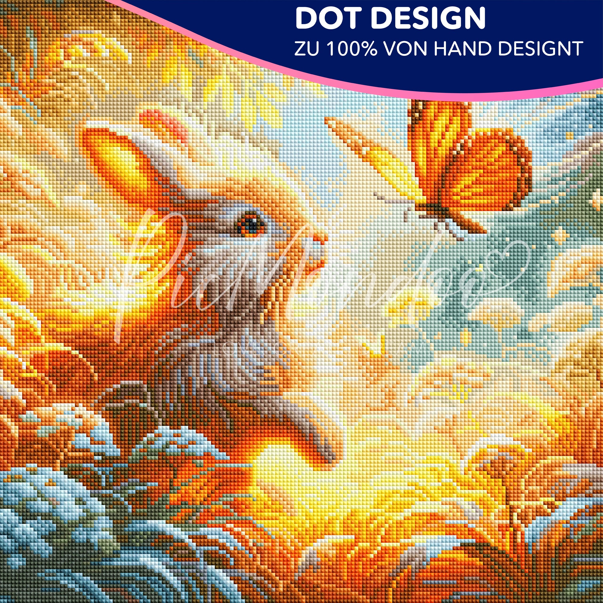 Diamond Painting Dot design Häschenfreunde