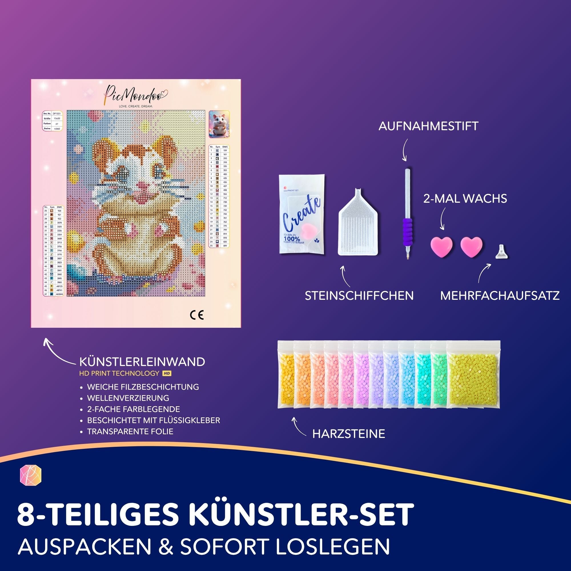 Diamond Painting Mini - Bille