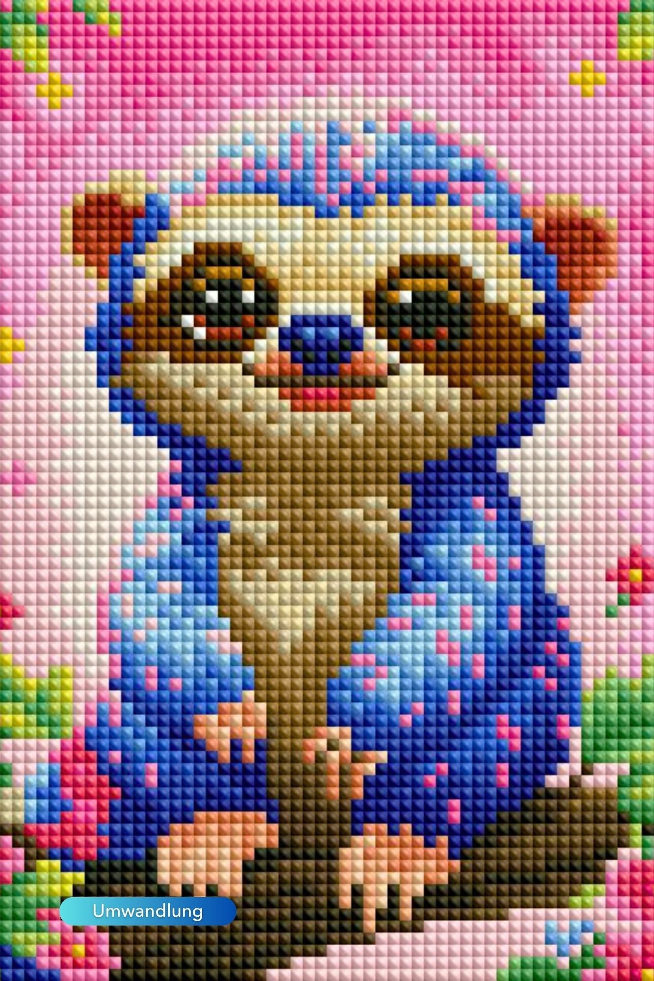 Diamond Painting Mini - Kleiner Faulenzer