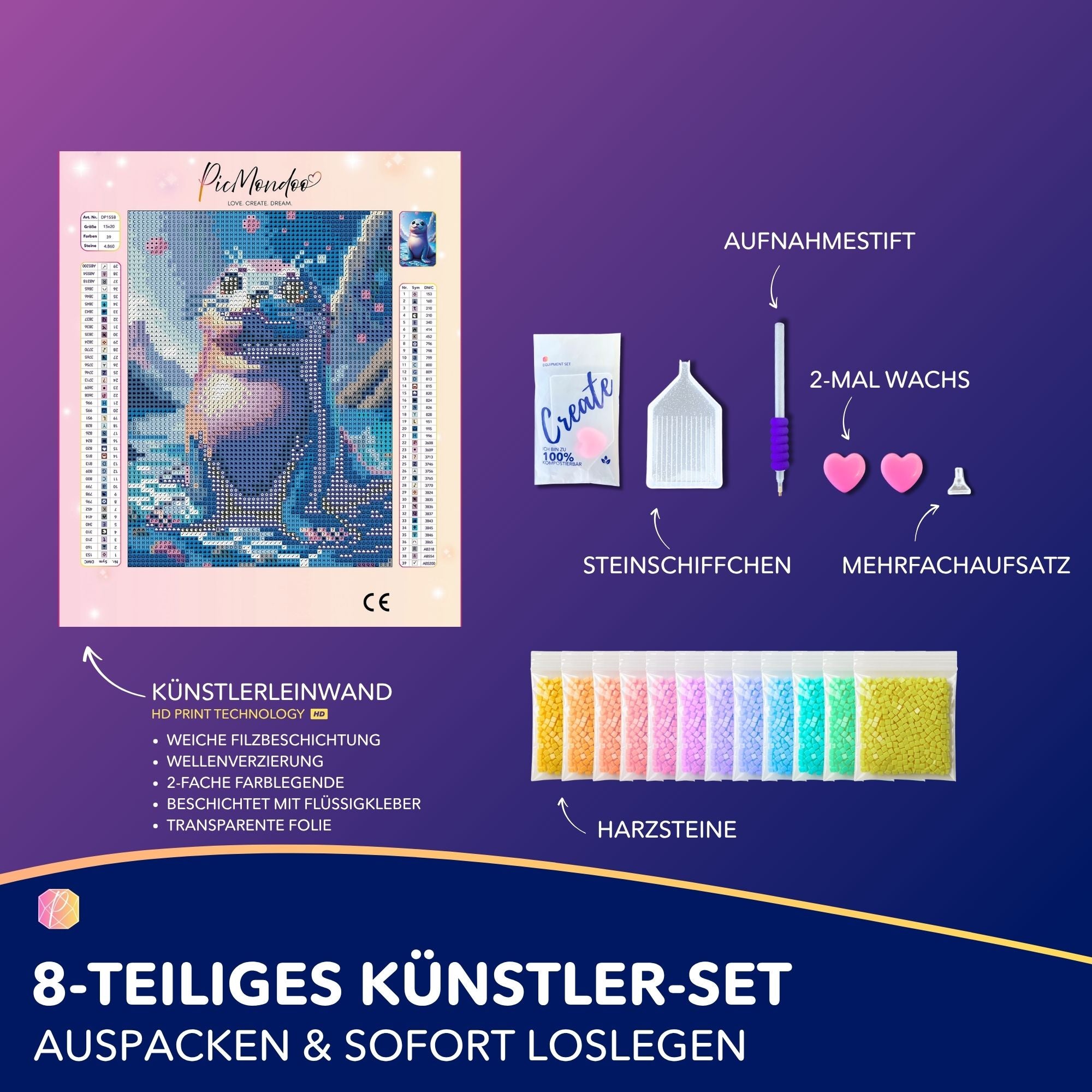 Diamond Painting Mini - Robin