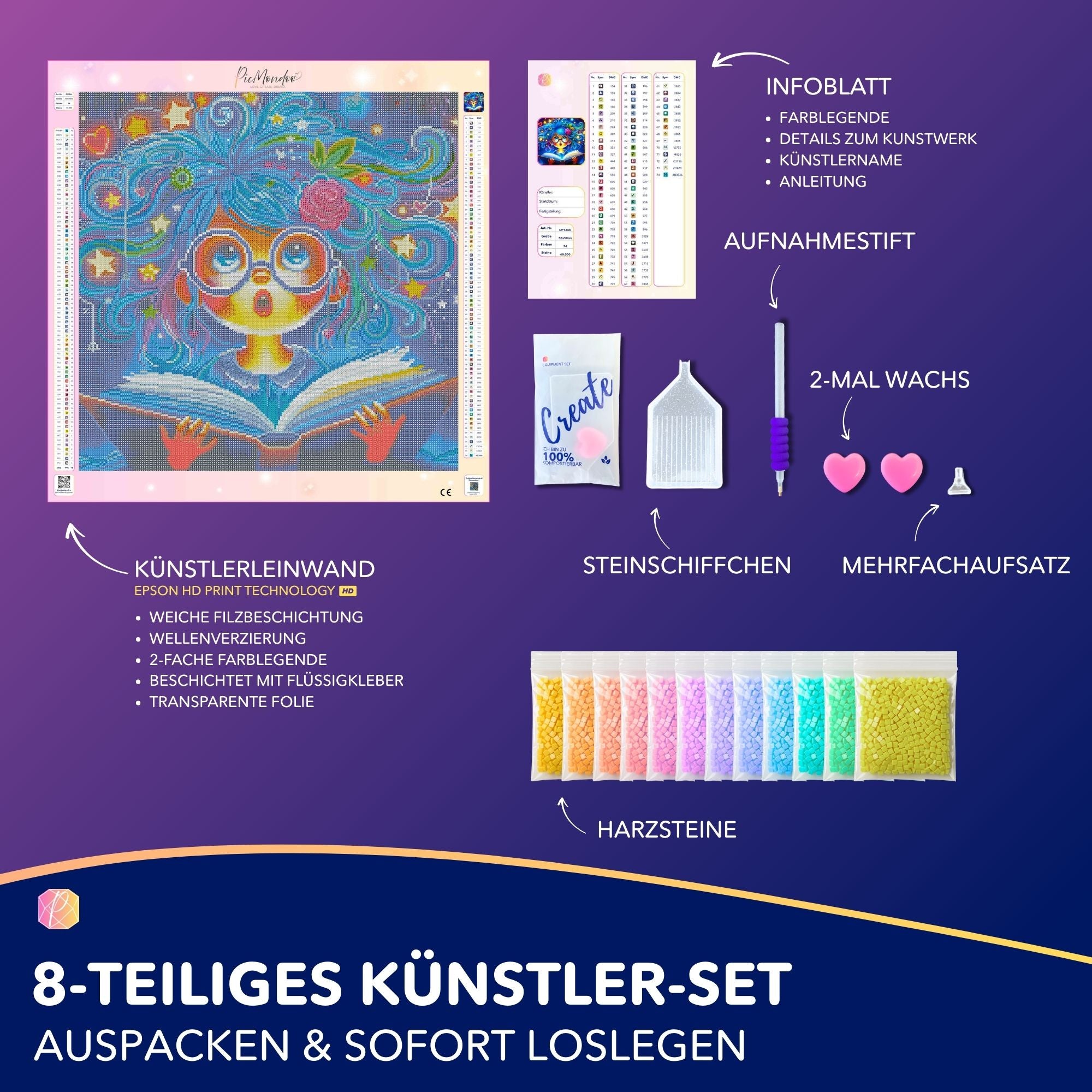 Diamond Painting - Lesemaus Josephine