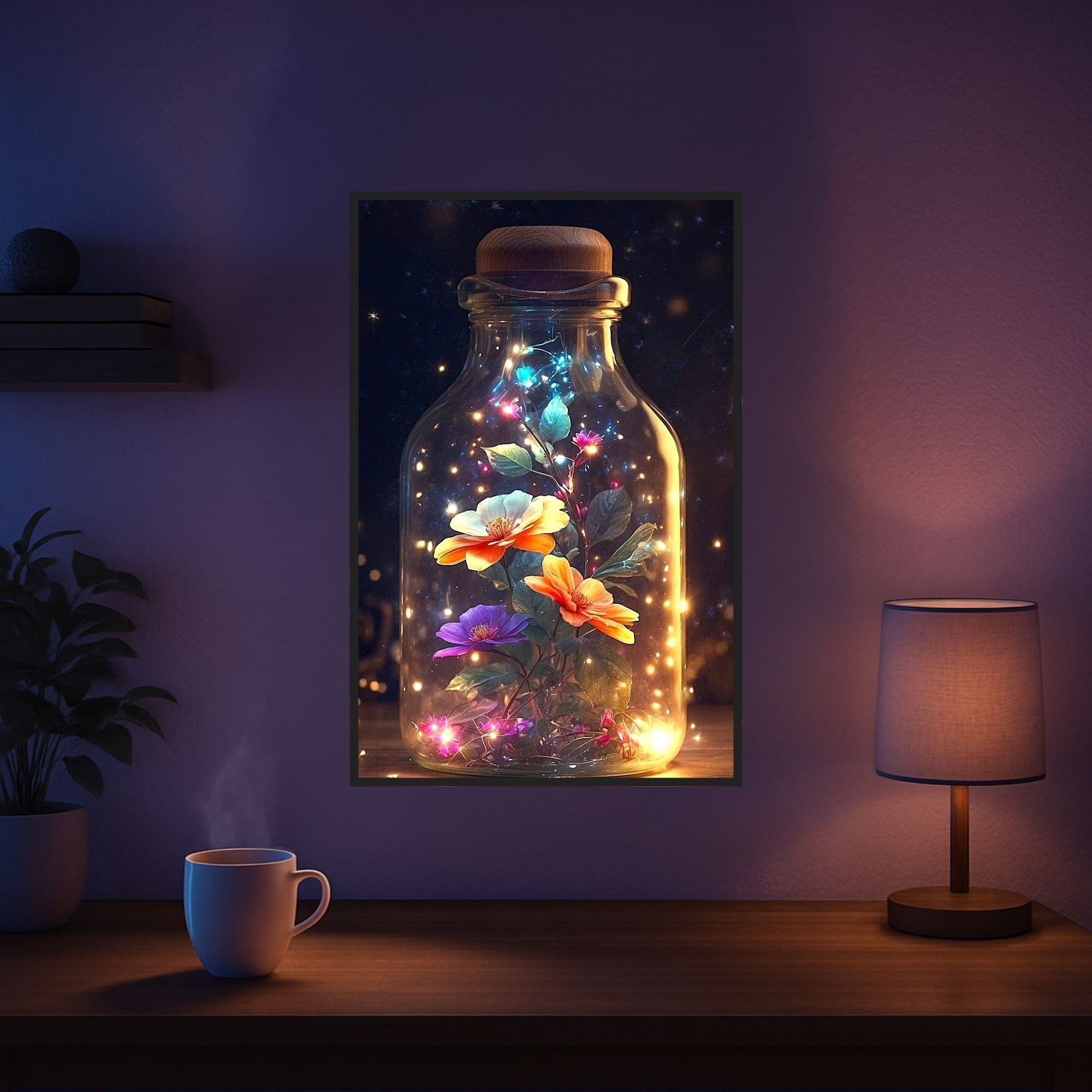Diamond Painting - Leuchtender Blütenzauber